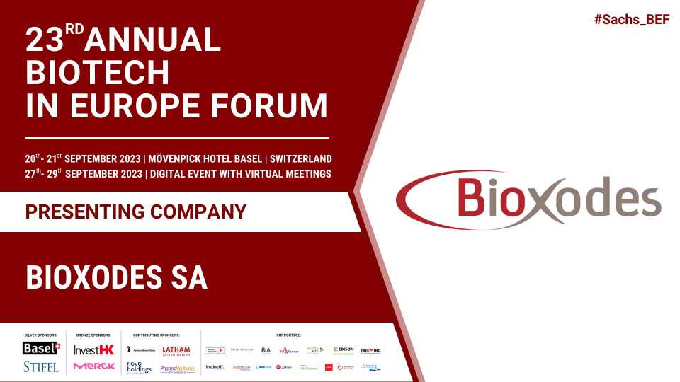 23rd Annual Biotech in Europe Forum - Sachs Associates
