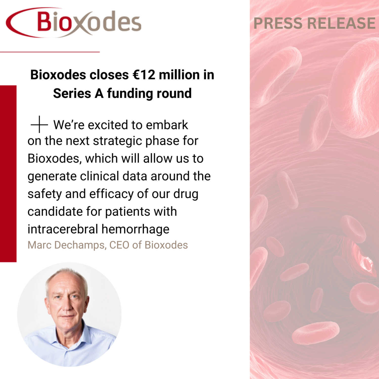 Bioxodes closes €12 million in  Series A funding round